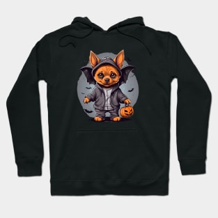 BatDog on a trick or treat mission Hoodie